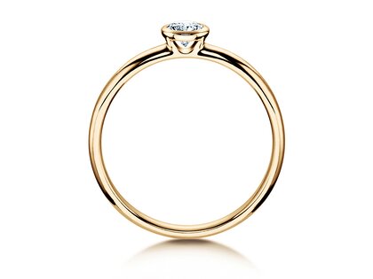 Anello di Fidanzamento Eternal in 14K oro giallo con diamante 0,30ct H/SI