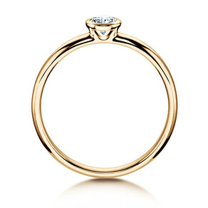 Anello di Fidanzamento Eternal in 14K oro giallo con diamante 0,30ct H/SI