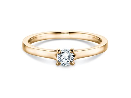 Anello di Fidanzamento Modern in 14K oro giallo con diamante 0,30ct G/SI