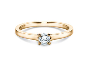 Anello di Fidanzamento Modern in 14K oro giallo con diamante 0,30ct G/SI