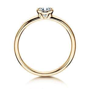 Anello di Fidanzamento Eternal in 14K oro giallo con diamante 0,35ct G/SI