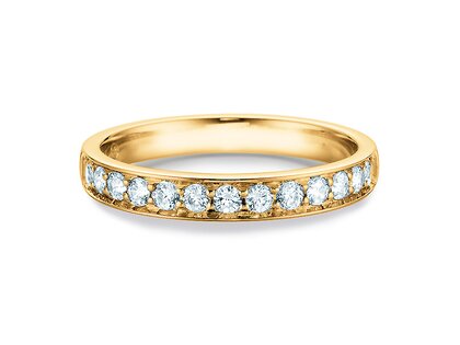 Anello di Fidanzamento Alliance-/Eternityring in 18K oro giallo con diamanti 0,39ct G/SI