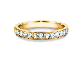 Anello di Fidanzamento Alliance-/Eternityring in 18K oro giallo con diamanti 0,39ct G/SI