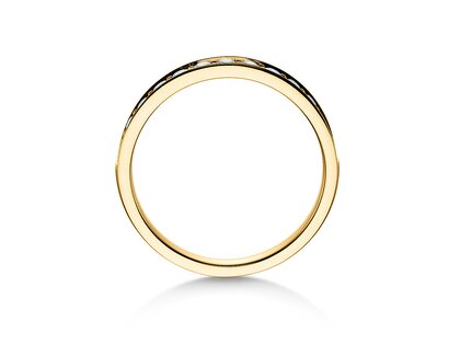 Anello di Fidanzamento Alliance-/Eternityring in 18K oro giallo con diamanti 0,39ct G/SI