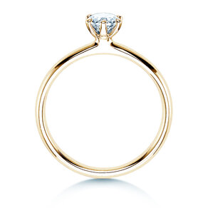 Anello di Fidanzamento Classic 6 in 14K oro giallo con diamante 0,40ct H/SI