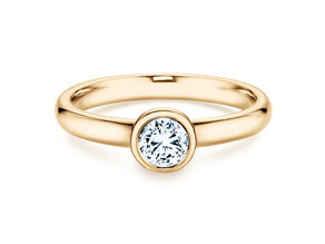 Anello di Fidanzamento Eternal in 14K oro giallo con diamante 0,40ct H/SI