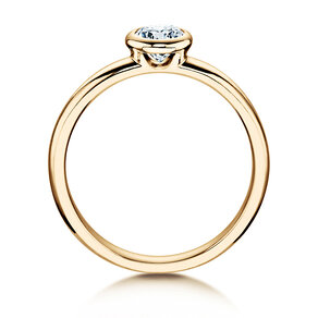 Anello di Fidanzamento Eternal in 14K oro giallo con diamante 0,40ct H/SI