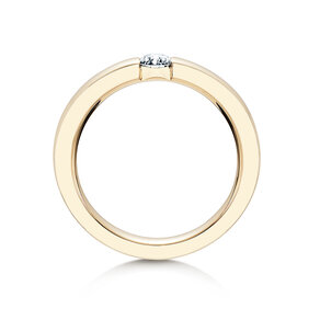 Anello di Fidanzamento Infinity in 18K oro giallo con diamante 0,40ct H/SI