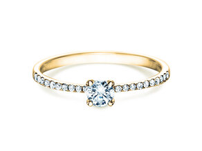 Anello di Fidanzamento Grace in 18K oro giallo con diamanti 0,70ct G/SI