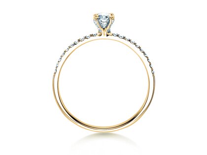 Anello di Fidanzamento Grace in 18K oro giallo con diamanti 0,70ct G/SI