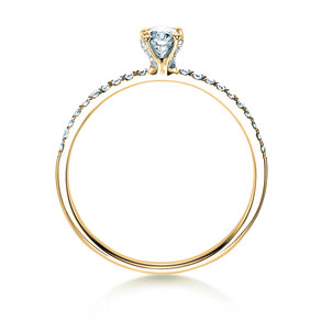 Anello di Fidanzamento Grace in 18K oro giallo con diamanti 0,70ct G/SI