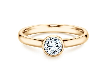 Anello di Fidanzamento Eternal in 9K oro giallo con diamante 1,00ct H/SI