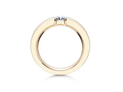 Anello di Fidanzamento Infinity in 14K oro giallo con diamante 0,50ct G/SI