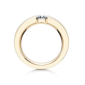 Anello di Fidanzamento Infinity in 14K oro giallo con diamante 0,50ct G/SI