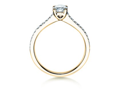Anello di Fidanzamento Claire in 18K oro giallo con diamanti 0,70ct G/SI