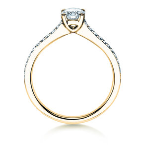 Anello di Fidanzamento Claire in 18K oro giallo con diamanti 0,70ct G/SI