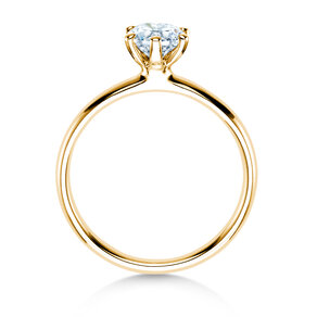 Anello di Fidanzamento Classic 6 in 14K oro giallo con diamante 0,75ct G/SI