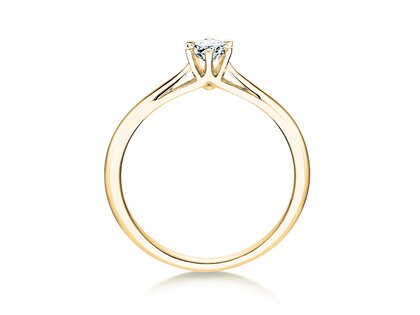 Anello di Fidanzamento Heaven 6 in 9K oro giallo con diamante da laboratorio 0,75ct E/VS