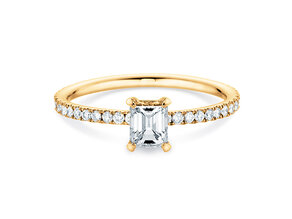 Anello di Fidanzamento Elaine in 14K oro giallo con diamanti 0,86ct G/VS