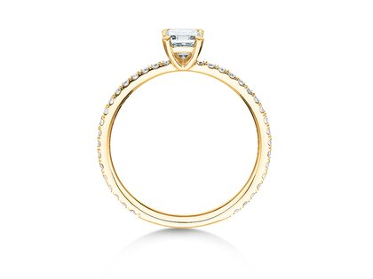 Anello di Fidanzamento Elaine in 14K oro giallo con diamanti 0,86ct G/VS