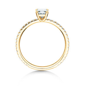 Anello di Fidanzamento Elaine in 14K oro giallo con diamanti 0,86ct G/VS