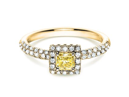 Anello di Fidanzamento Sophie in 18K oro giallo con diamanti 1,02ct