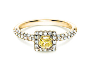 Anello di Fidanzamento Sophie in 18K oro giallo con diamanti 1,02ct
