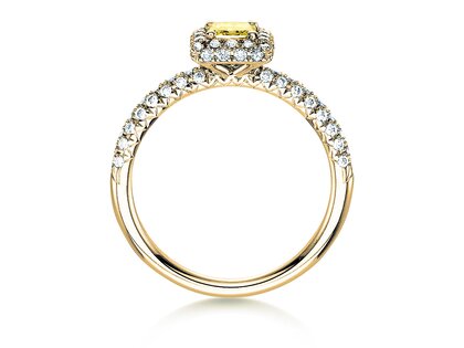 Anello di Fidanzamento Sophie in 18K oro giallo con diamanti 1,02ct