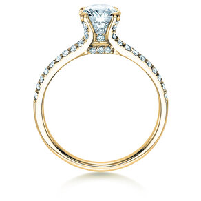 Anello di Fidanzamento Dynasty in 18K oro giallo con diamanti 1,27ct G/SI