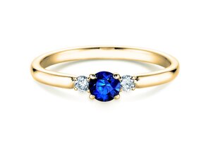 Anello di Fidanzamento Vivid Petite in oro giallo