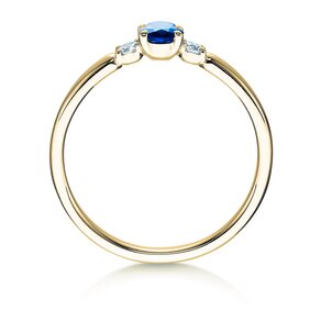 Anello di Fidanzamento Vivid Petite in oro giallo