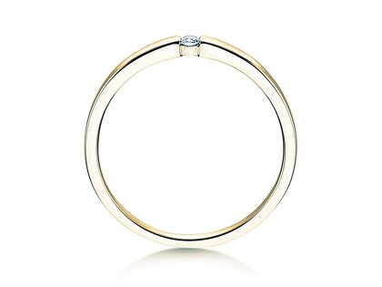 Anello di Fidanzamento Infinity Petite in 14K oro giallo con diamante 0,03ct