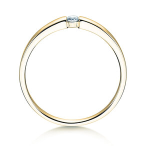 Anello di Fidanzamento Infinity Petite in 14K oro giallo con diamante 0,06ct G/SI