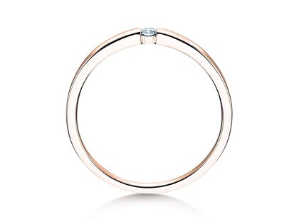 Anello di Fidanzamento Infinity Petite in 14K oro rosa con diamante 0,03ct G/SI