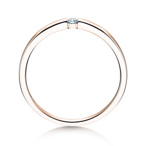 Anello di Fidanzamento Infinity Petite in 14K oro rosa con diamante 0,03ct G/SI