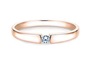 Anello di Fidanzamento Infinity Petite in 14K oro rosa con diamante 0,06ct G/SI