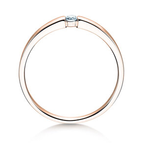 Anello di Fidanzamento Infinity Petite in 14K oro rosa con diamante 0,06ct G/SI