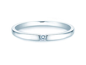 Anello di Fidanzamento Infinity Petite in 14K oro bianco con diamante 0,03ct G/SI