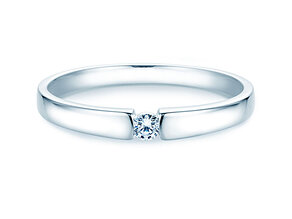 Anello di Fidanzamento Infinity Petite in 14K oro bianco con diamante 0,06ct G/SI