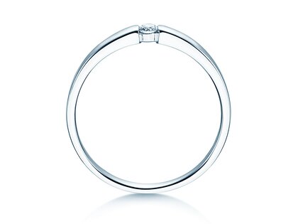 Anello di Fidanzamento Infinity Petite in 14K oro bianco con diamante 0,06ct G/SI