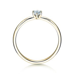Anello di Fidanzamento Melody in 14K oro giallo con diamante 0,20ct H/SI