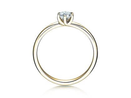 Anello di Fidanzamento Melody in 14K oro giallo con diamante 0,50ct G/SI