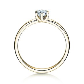 Anello di Fidanzamento Melody in 14K oro giallo con diamante 0,50ct G/SI
