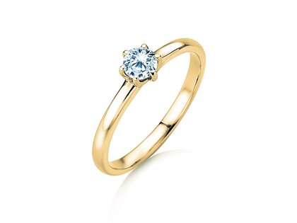 Anello di Fidanzamento Melody in 14K oro giallo con diamante 0,50ct G/SI