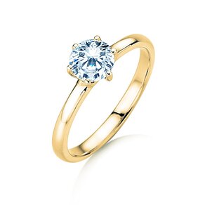 Anello di Fidanzamento Melody in 18K oro giallo con diamante 2,50ct H/SI