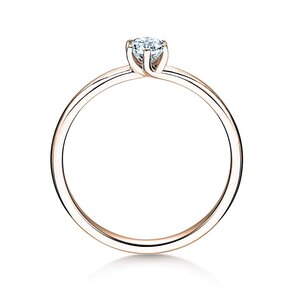 Anello di Fidanzamento Melody in 14K oro rosa con diamante 0,25ct H/SI