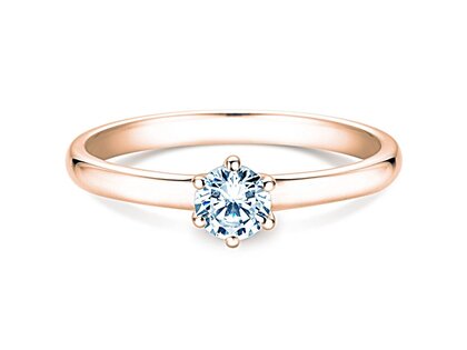 Anello di Fidanzamento Melody in oro rosa