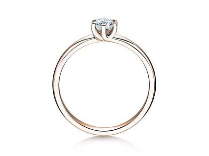 Anello di Fidanzamento Melody in oro rosa