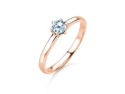 Anello di Fidanzamento Melody in oro rosa