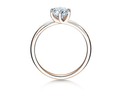 Anello di Fidanzamento Melody in 14K oro rosa con diamante 1,00ct G/IF